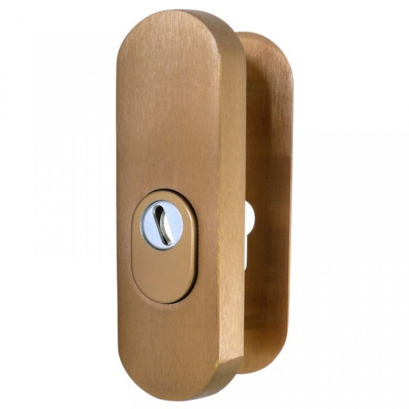 Přídavné kování OVAL s překrytem, povrch F4