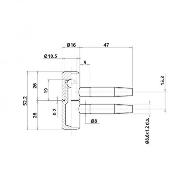 Dveřní závěs 055/16 - rozměry