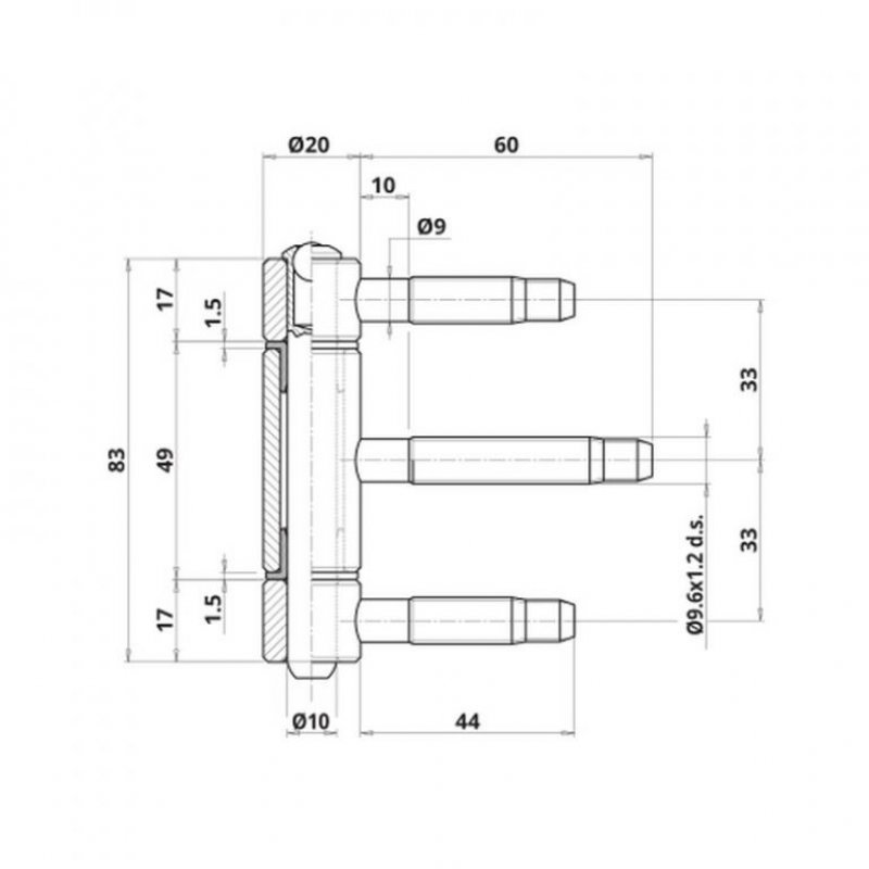 Dveřní závěs OTLAV 320/20 - rozměry