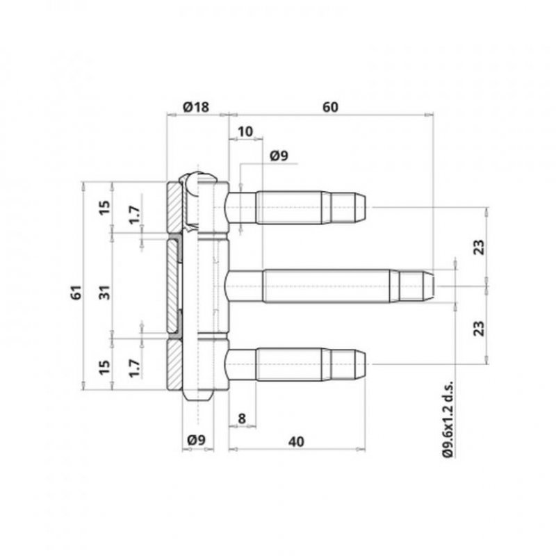 Dveřní závěs OTLAV 320/18 - rozměry