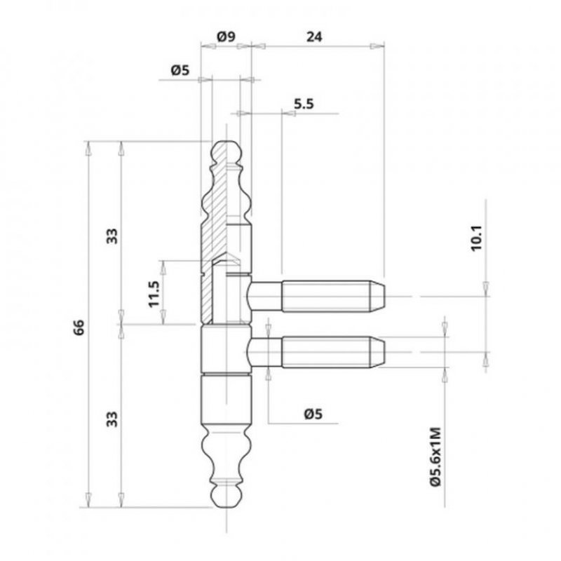 Nábytkový závěs OTLAV 605/9 - rozměry