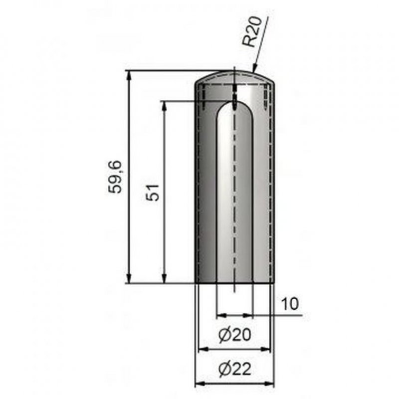 Návlek k závěsu TRIO 20 - rozměry