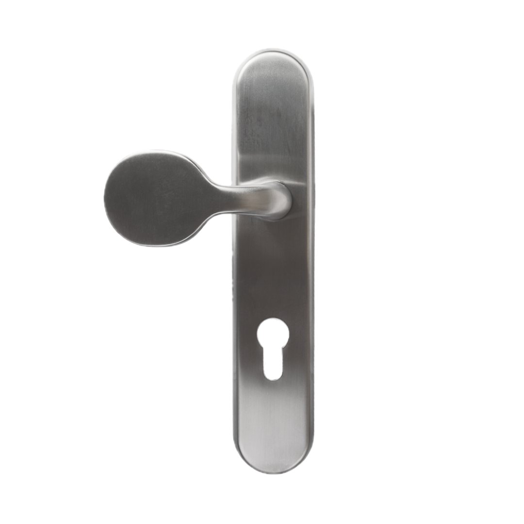 Bezpečnostní kování STAR VARIANT bez překrytu vložky pro vchodové dveře - madlo