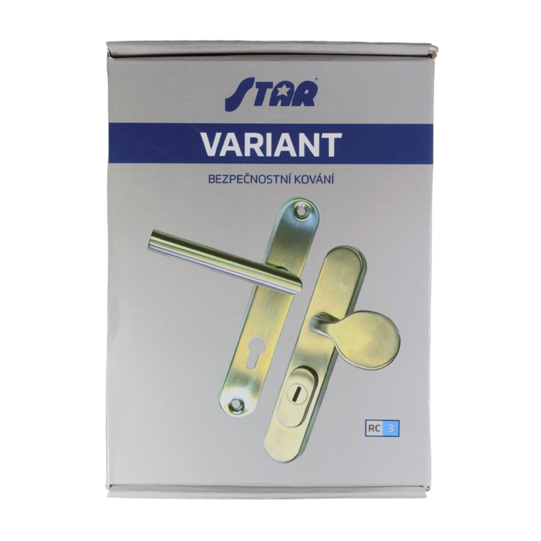 Bezpečnostní kování STAR VARIANT bez překrytu vložky pro vchodové dveře - obal