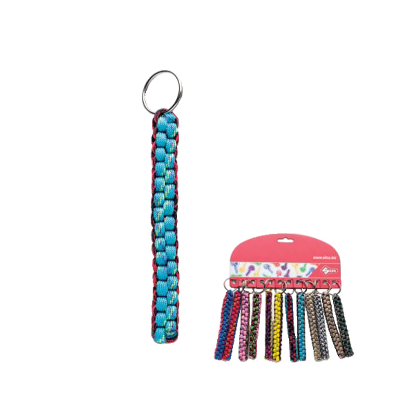Barevný pletený přívěšek na klíče (Silca)