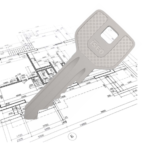 Klíč ISEO F7MULTI originál - Vhodný pro systémy generálního klíče malé a střední velikosti