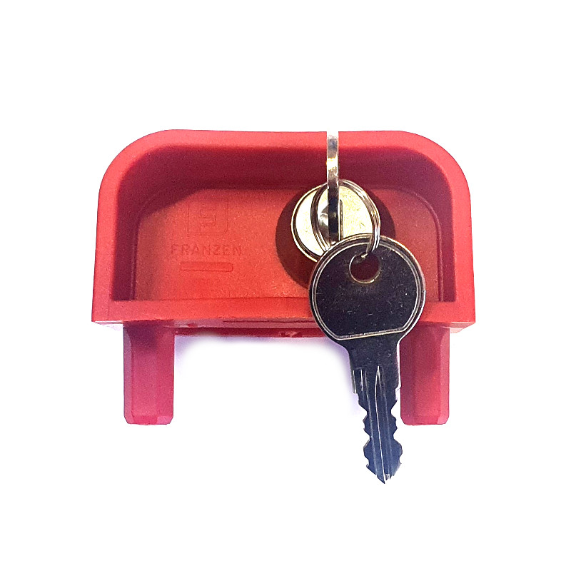 Automatický zámek STAR na kontejnery - horní díl na víko se zámkem, včetně 2 klíčů